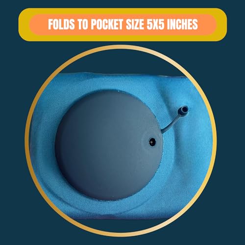 Almohada inflable PVC tamaño bolsillo para viaje miniatura 5