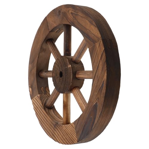 Décoration murale en bois roue de chariot MALUGOGO 25cm