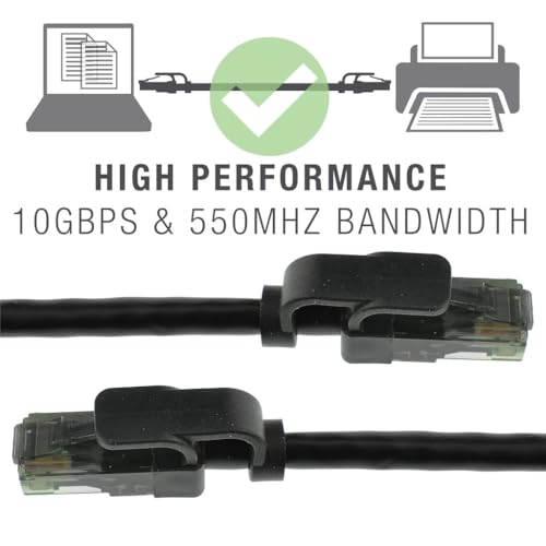 Mediabridge CAT6 Ethernet Patch Cable (3 ft) RJ45 Connectors with Gold Plated Contacts (10gbps)