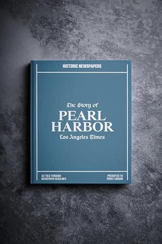 Image of Historic Newspapers - Personalised Newspaper History Book - Iconic Moments in History Keepsake Gift - Name Printed on Cover (Pearl Harbor)