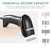 Onewscan USB Barcode Scanner, Handheld Wired 1D Laser Barcode Reader with Stand Plug and Play Bar Code Scanners for Warehouse, Library, Supermarket