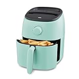 DASH Tasti-Crisp™ Express Air Fryer Oven, 2.6 Qt., Aqua – Compact Air Fryer for Healthier Food in Minutes, Ideal for Small Spaces - Auto Shut Off, Analog, 1000-Watt