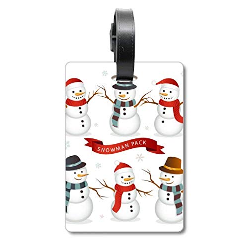 Étiquette valise voyage motif flocon idée cadeau de Noël utile