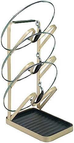 AIWFL Pot Lid Holders Lid Stand Lid Organizer for Utensils Rests in Kitchen Counter Gold