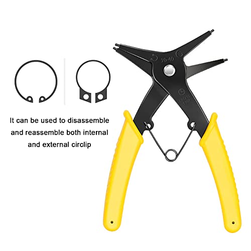 Pliers,Eryue 2 In 1 Circlip Pliers Internal External Dual-Use Retaining Snapring Plier Multifunctional Circlip Pliers Hand Tool #TOP4