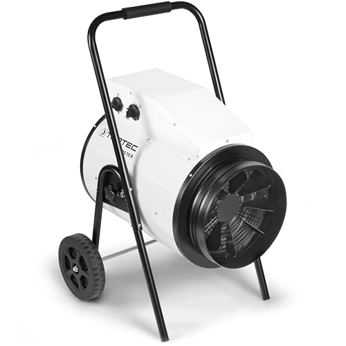 TROTEC Bauheizer TDS 75 R – Heizleistung 7,5/15 kW – Elektroheizer Luftmenge 1100 m³/h – Heizlüfter für große Räume