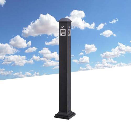 SenhE Cendrier sur Pied Extérieur, Cendrier Cylindrique Coupe-Vent Moderne, Cendrier à Mégots pour l'extérieur et l'intérieur pour l'extérieur Le Patio Le Bar