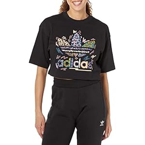 adidas Originals Women’s Love Unites Crop Trefoil Tee