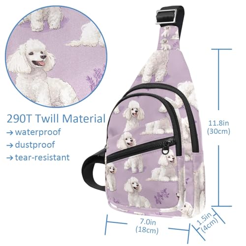 Sac à dos à bandoulière violet avec sangle réglable confort