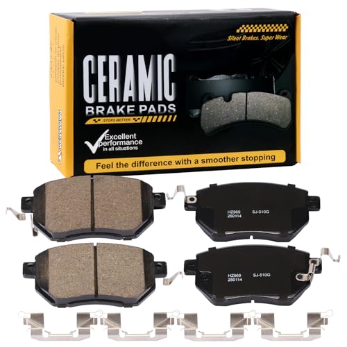 Image of D969 Front Ceramic Brake Pads Kit Fit For INFINITI FX35 2003-2005, For FX45 2003-2005, For Nissan Murano 2003-2007, For Murano 2009-2011, For Maxima 2004-2008, For Altima 2005-2006
