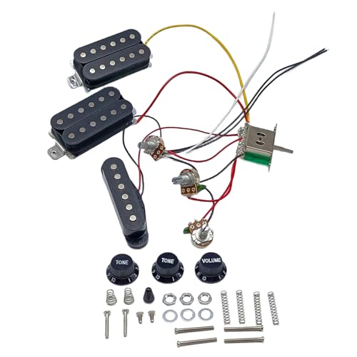 Harnais micros guitare HSH pré-câblé avec potentiomètre 250K pour modification électronique
