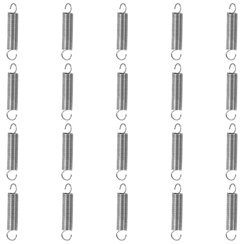 GUNGY Edelstahl Zugfedern mit Haken, 20 Stück