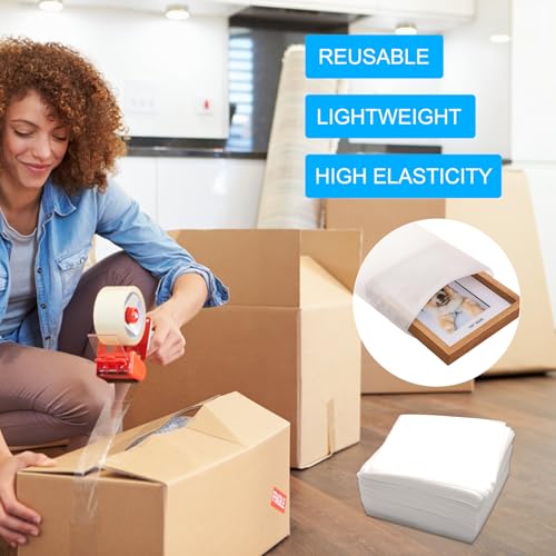 TMZELOA 100Stk Verpackungsmaterial 20 x 20cm Luftpolsterfolie Umzugskartons Schaumfolie Packpapier Umzug Verpackungsfolie Schaumstoffverpackung für Umzug Geschirr Lagerung Gläser Weinflaschen Versand