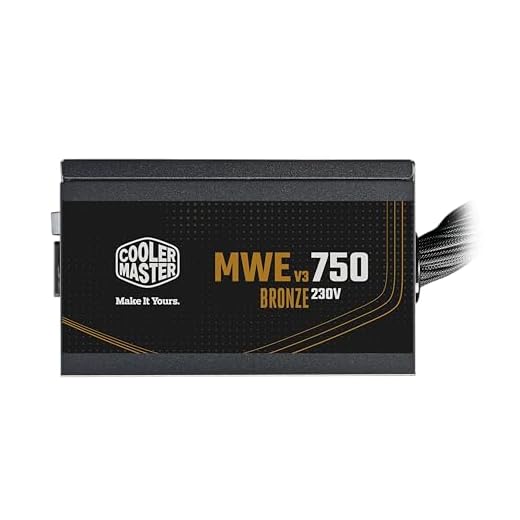 Cooler Master MWE 750 V3 Bronze ATX 3.1 Power Supply - Non Modular | 80 Plus Bronze Certified | Quite HDB Fan | DC-to-DC Circuit Design | ATX 3.1 Version | Ready for 50 Series | 750 Watt