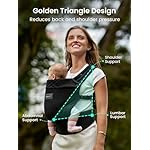 GROWNSY Baby Carrier Newborns to Toddlers, Ergonomic Baby Toddler Carrier Slings Wraps with Head Support, Easy to Wear,Infant Carrier Baby Gift,Travel and Hiking Friendly, for Babies 7 to 44 lb(Black) - Image 5