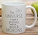 Retreez Funny Mug - Universe is made of Protons Neutrons Electrons Morons Physics Scientist 11 Oz Ceramic Coffee Mugs - Funny, Sarcasm, Sarcastic, Inspirational birthday gifts for friends, coworkers