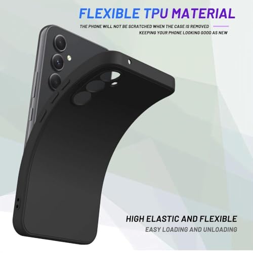Image of for Samsung Galaxy A37 Case Black, Scratch Resistant with Soft Touch, Slim Thin Phone Cover for Galaxy A37