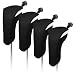 4X Thick Neoprene Hybrid Golf Club Head Cover Headcovers with Interchangeable Number Tags (Black)