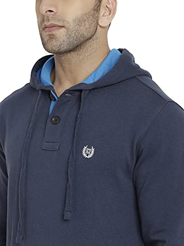 Image of CHKOKKO Men's Polycotton Hooded Sweatshirt