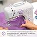 Sewing Machine for Beginners with 12 Built-in Stitches, Mini Sewing Machine with Foot Pedal, High-Low Speeds, Portable and Sewing Enthusiasts (505)