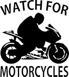 Watch for Motorcycles Sticker for Car Vinyl Decal Window Truck Window Car Bumper Sticker Decal Motor