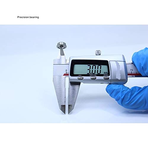 SUOFEILAIMU F623ZZ Flanged Ball Bearing 3x10x4mm Deep Groove Ball Bearing ABEC-1 Flanged F623 Z ZZ Ball Bearings (10 PCS)