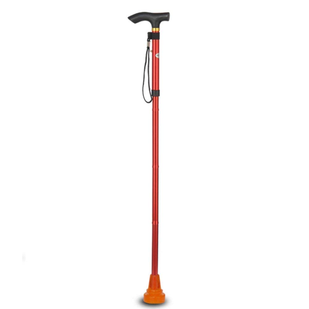 MObyat Andador para Ancianos,Bastón Plegable de aleación de Aluminio para Personas Mayores, Altura Ajustable, bastón para discapacitados, bastón Ciego, Negro, Azul, práctico