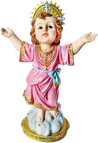 Estatua de Niño Divino Niño Santo Estatua Niño Católico Jesús Jesús Escultura (8 pulgadas)
