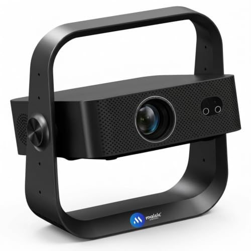 Image of Maizic Smarthome Official Google TV Smart Projector, Native 1080P Full HD, 4K UHD Support, 13000 Lumens, WiFi 6, Bluetooth 5.4, Auto Focus & Auto Keystone, Dust-Free Sealed Engine, 360 Foldable