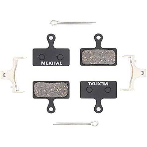 MEXITAL 2 pairs Disc Brake Pads fit for Shimano Deore M610 M615 M6000 SLX M666 M675 M7000 XT M785 M8000 Saint BR-M820 XTR M960 M985 M987 M988 M9000 M9020 Alfine BT-S700 RS785 RS685 Cover