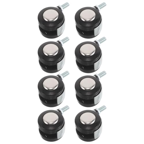 Roulettes en nylon lot de 8 de 1,5 pouces pour fauteuil de bureau compatibles généralement