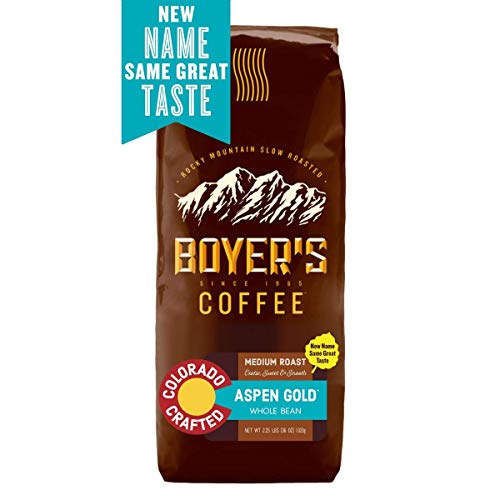 boyer coffee - Boyer's Coffee, 36 oz Bag, Pick Your Flavor With Curated Recipes by Beying Malleyteen (Aspen Gold (Kona Blend), Medium Roast, Whole Bean)