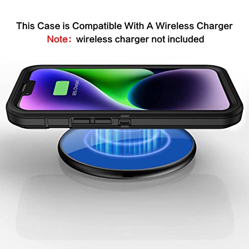 Mxx Case For Iphone 13, With Tempered Glass Screen Protector,Camera Lens Protector 3-Layer Full Heavy Duty Body Bumper Cover Shockproof Protection Dustproof, For Iphone 13 6.1" (Black) #TOP6