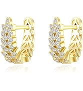 FANZE Classic Women's 14K Gold-Plated 3-5MM CZ Tennis Bracelet
