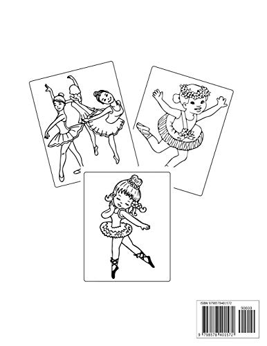 Ballerina Coloring Book: Creative Fun Active Ballet Colouring Illustrations. Learn to Fun