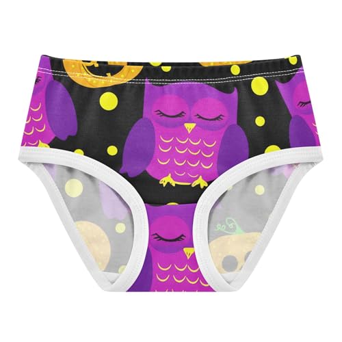Animal Toddler Girls Underwear 2t Cotton Girl Panties Cute Cute Purple Owls Pumpkin Briefs Girls Undies