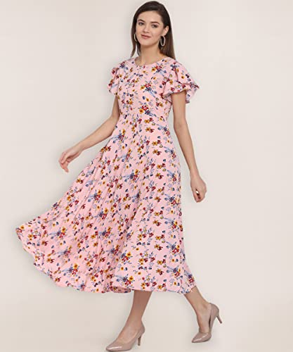 Image of QIQI Women's Crepe A-Line Maxi Casual Dress