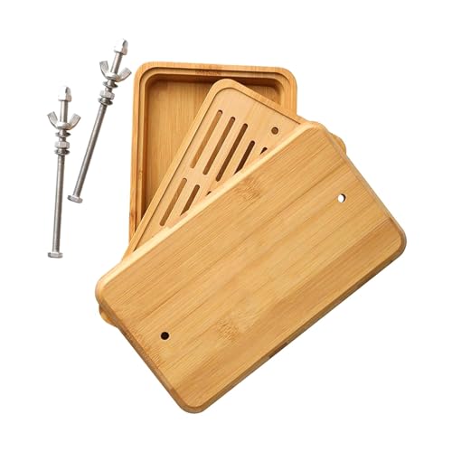 amleso 竹製トッフプレス 豆腐プレス 豆腐水フィルター 豆腐水切り 水取り除く 手作り 豆腐プレッサー 固い豆腐、チーズ、その他の食品から簡単に水を排出 調理器具