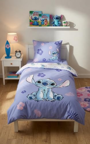 Funda nórdica Stitch azul de algodón transpirable para dormitorio adolescente 2