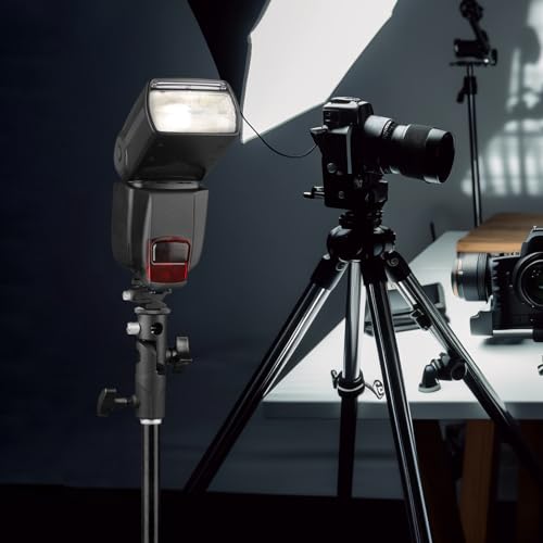 Soporte de flash giratorio tipo E Uonlytech para zapata de camara DSLR y estudio de fotografia 2