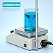 100~1500RPM Magnetic Stirrer, Max 520°F Hot Plate with 1” Magnetic Stirrer Bar, 1000ml 180W 4.7”x4.7” Stir Plate, Mefape Magnetic Stirrer Hot Plate, Support Stand Included