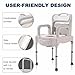 Bedside Commodes, Bedside Toilet, Commode Chair, Height Adjustable Adult Potty Chair for Seniors, Portable Toilets for Home Use, Suitable for People with Disabilities The Elderly & Others