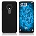 Produktbild PhoneNatic Case kompatibel mit Motorola Moto G7 - Hülle schwarz gummiert Hard-case + 2 Schutzfolien