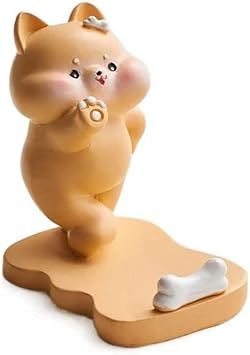 Leadigol Cute Bear Smartphone Stand Phone Holder Cartoon Animal Japanese Anime Desktop Mobile Phone Bracket Miniatures Kawaii Decorative Ornaments