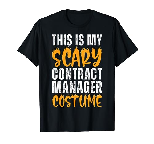 This Is My Scary Contract Manager Costume Funny Halloween T-Shirt