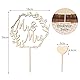 BETESSIN Hochzeitstorte Deko Holz - inkl. Mr und Mrs Tortenstecker und 1 Herz Cake Topper zum Beschriften - Personalisierte Kuchendekoration für Hochzeiten, Verlobungen, Hochzeitstage uvm.