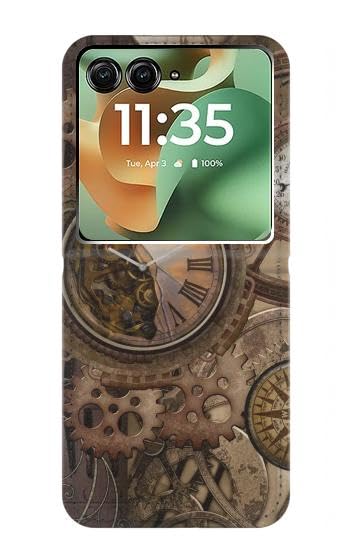 Étui Motorola Razr 70+ vintage chic en cuir pour vos voyages urbains