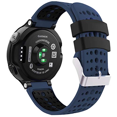 Image of Band Compatible with Garmin Forerunner 235, Soft Silicone Replacement Watch Band Strap Wristband for 220 /230 /235 /620 /630 /735XT /235 Lite Smart Watch for Women Men