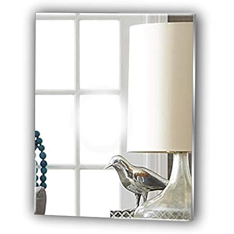 Frameless Rectangle Mirror Stick on Hallway Mirror Cover