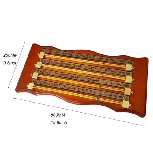 Marcador de Snooker y Billar, con rieles y punteros, para amantes del billar, marcador de puntuación para juegos de billar miniatura 5